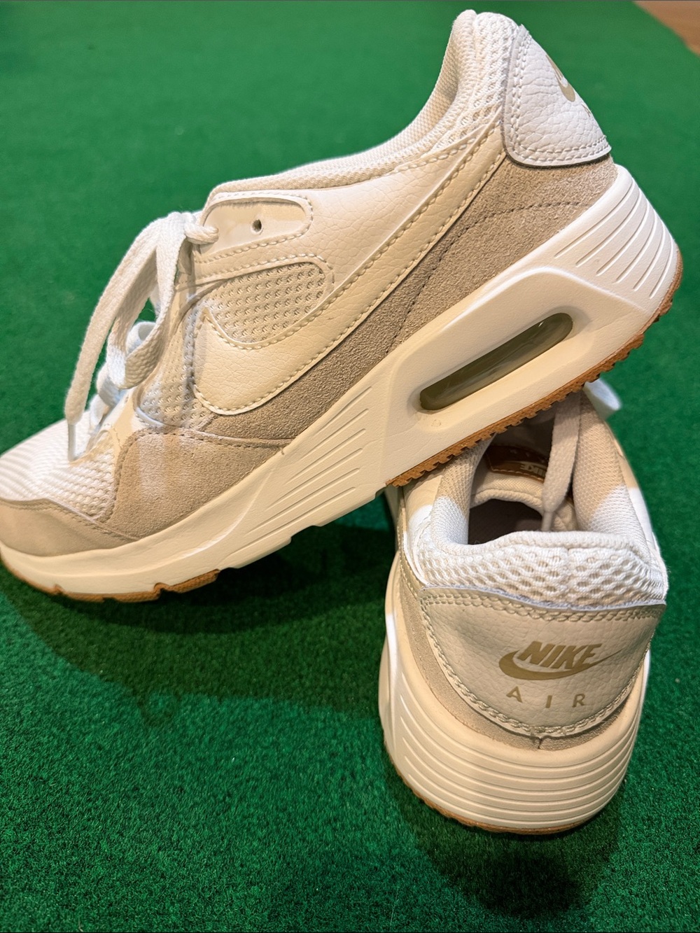 Nike Women’s White and Light Gray Air Sneakers